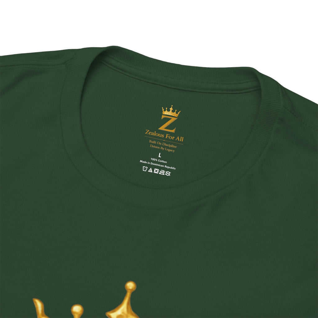 Unisex Zealous For All T-Shirt (Gold Logo (with Back logo) T-shirt) Printify