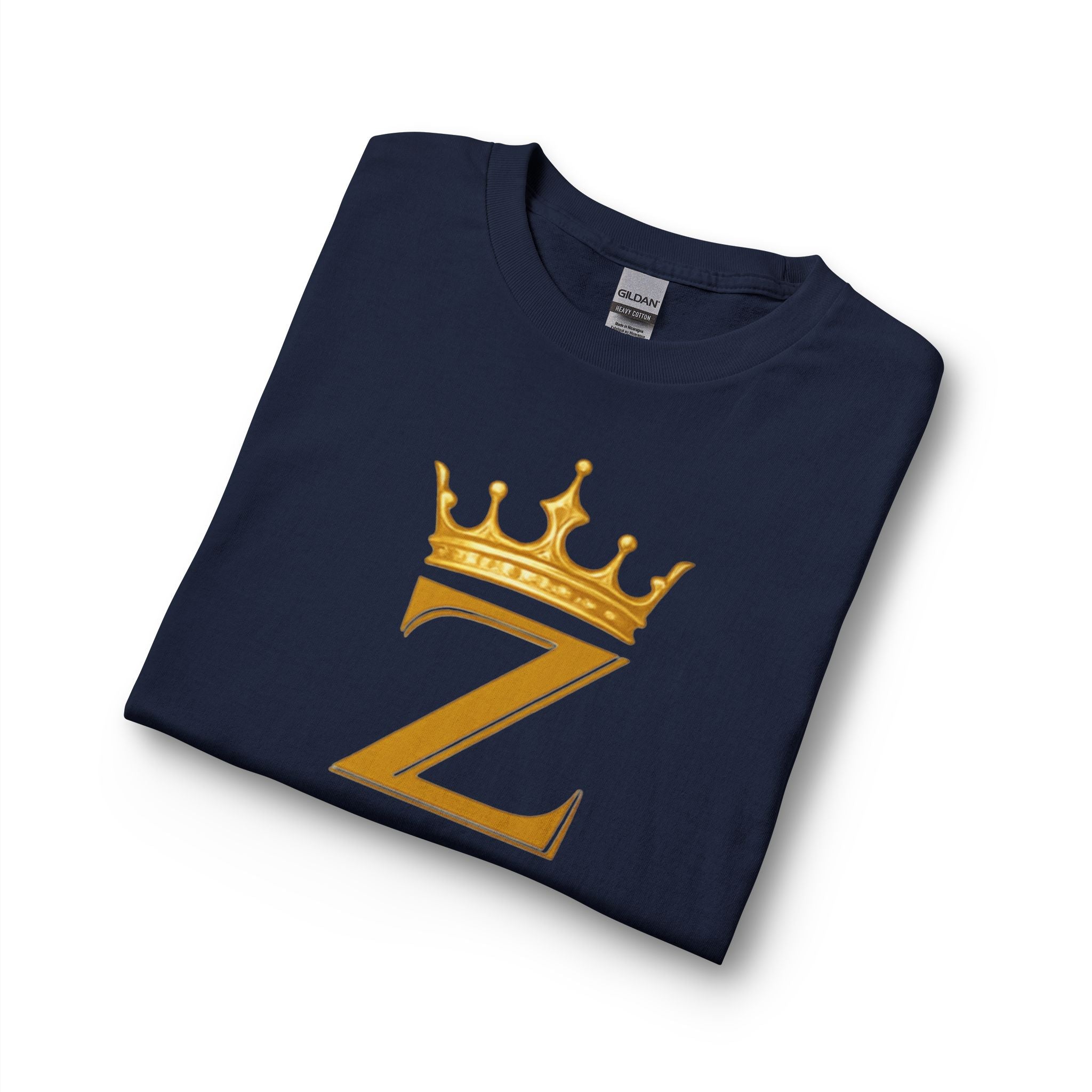 Long Sleeve Shirt — "Zealous For All" Gold Crown Logo, Motivational Athletic Streetwear Printify