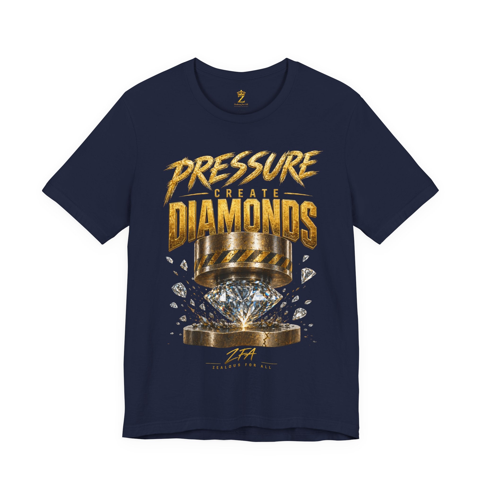 Pressure Create Diamonds T-Shirt — Motivational Graphic Tee