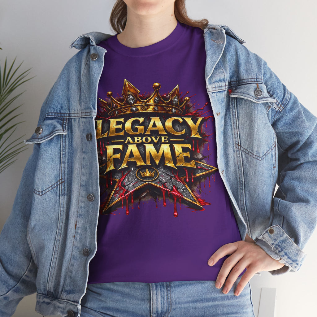 Adult Legacy Above Fame Graphic T-Shirt (Red Drip) - Zealous For All
