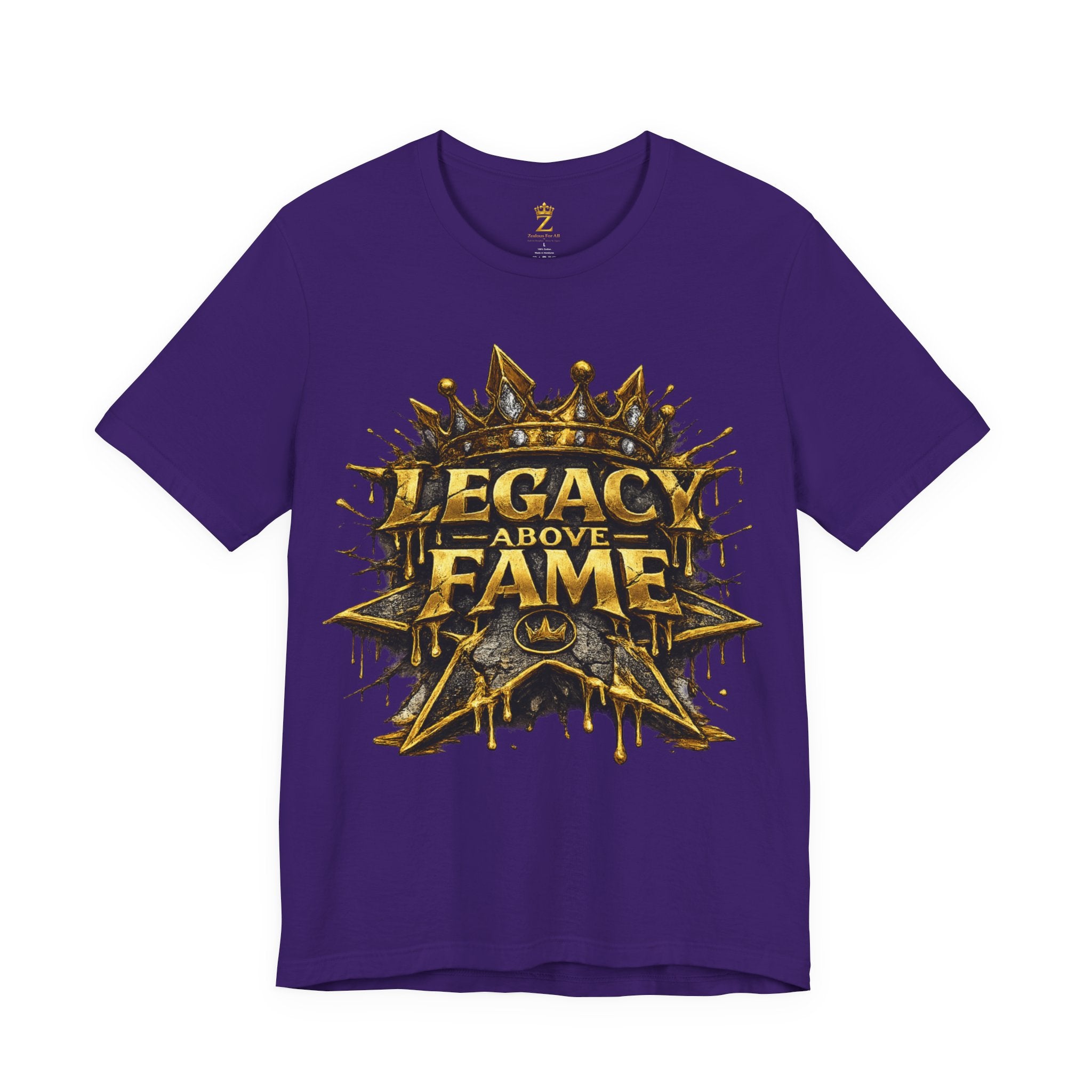 COMING SOON... Legacy Above Fame Graphic Tee (Gold Crown) Printify