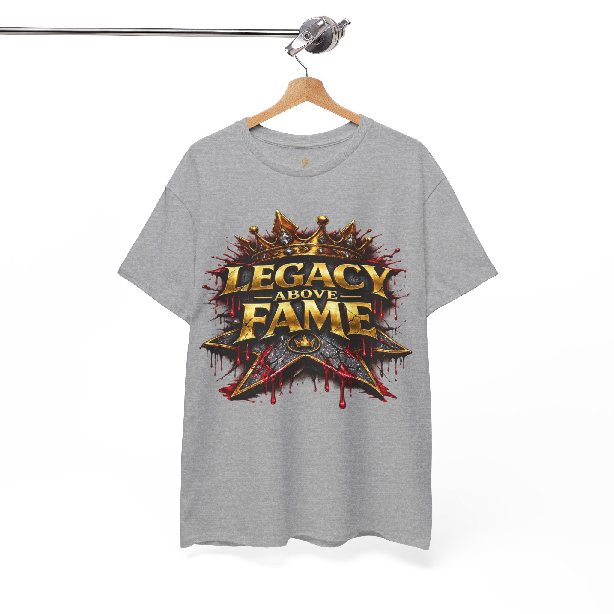 Adult Legacy Above Fame Graphic T-Shirt (Red Drip) - Zealous For All