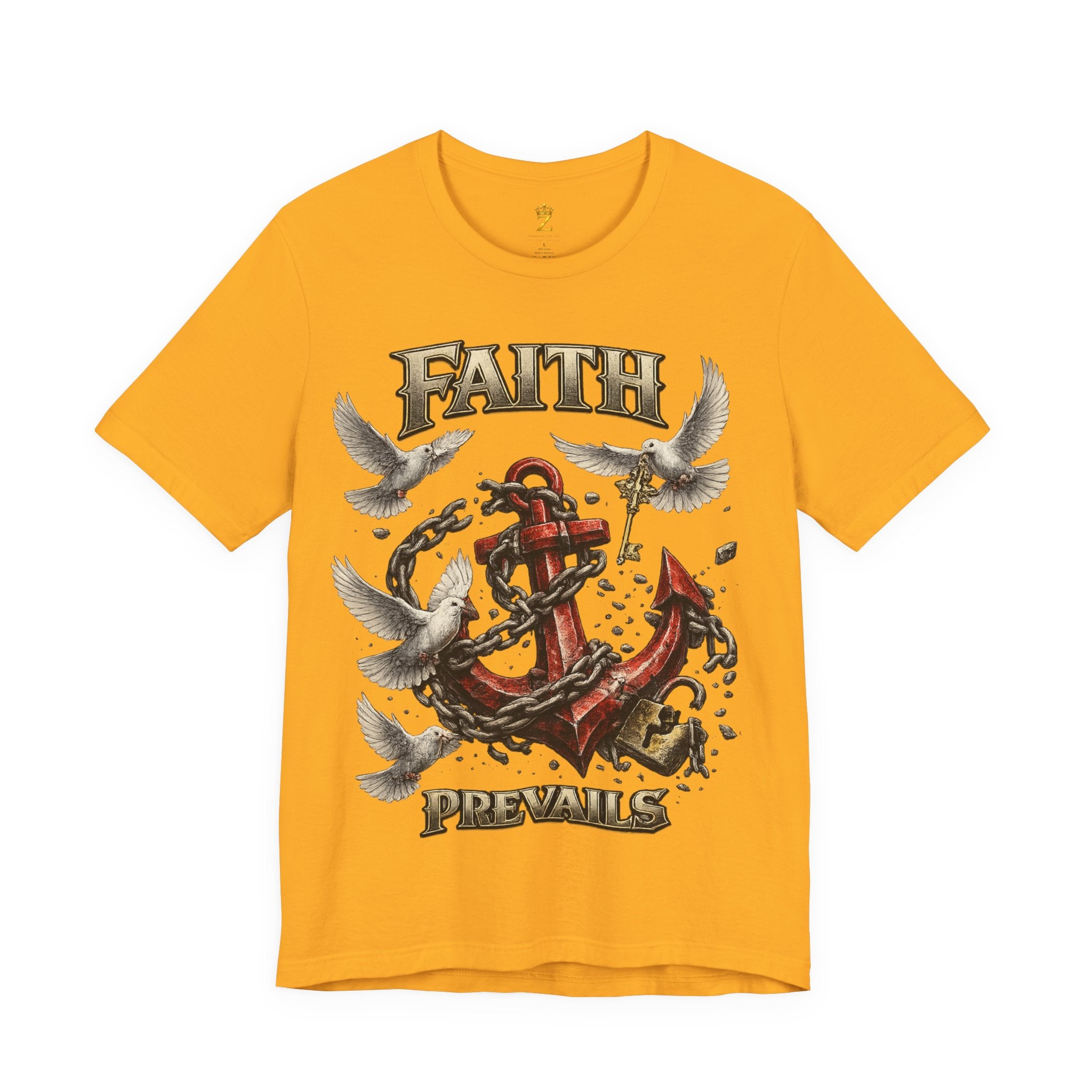 Faith Prevails T‑Shirt (Red Anchor) Printify