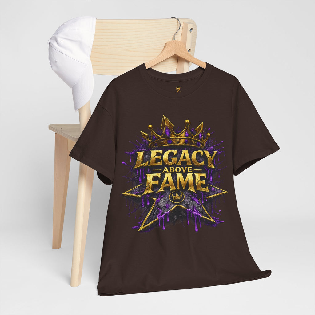 Adult Legacy Above Fame Graphic T-Shirt (Purple Drip) - Zealous For All