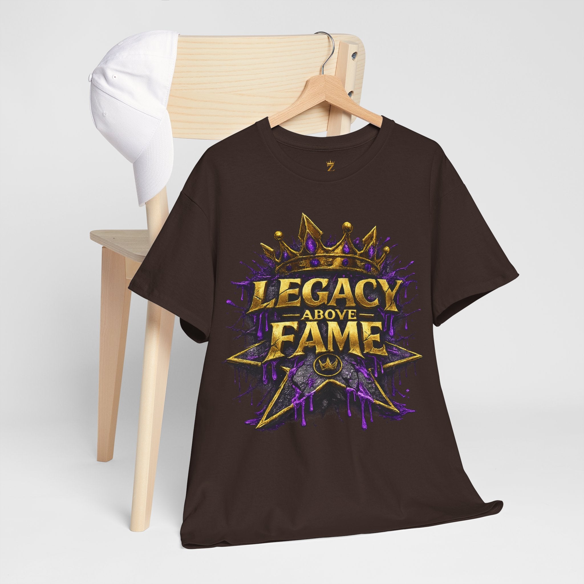 Adult Legacy Above Fame Graphic T-Shirt (Purple Drip) - Zealous For All