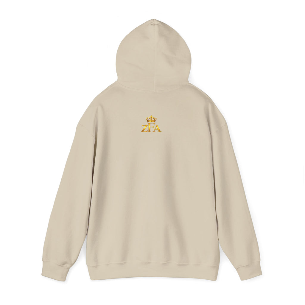 Zealous For All Hoodie — Gold Logo Printify