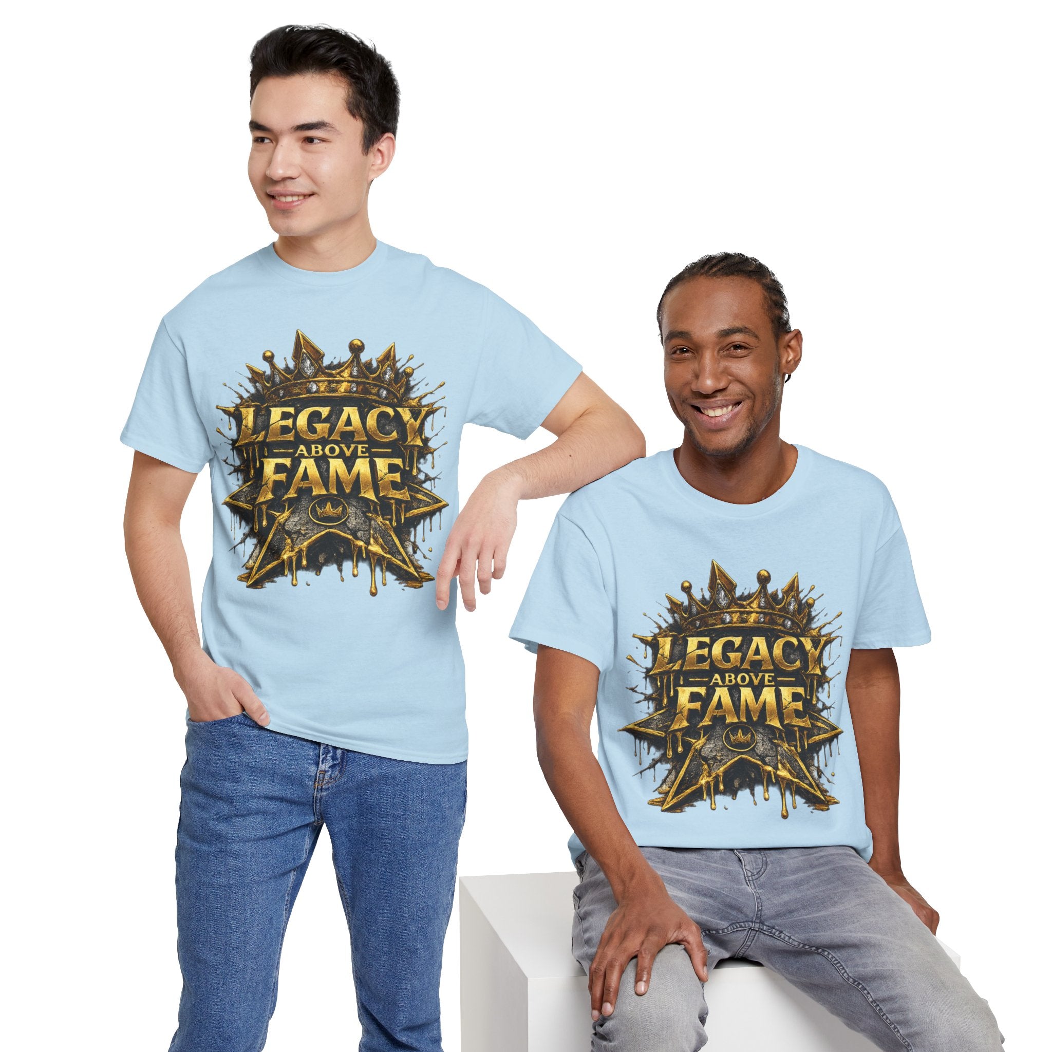 Adult Legacy Above Fame Graphic T-Shirt (Gold Drip) - Zealous For All