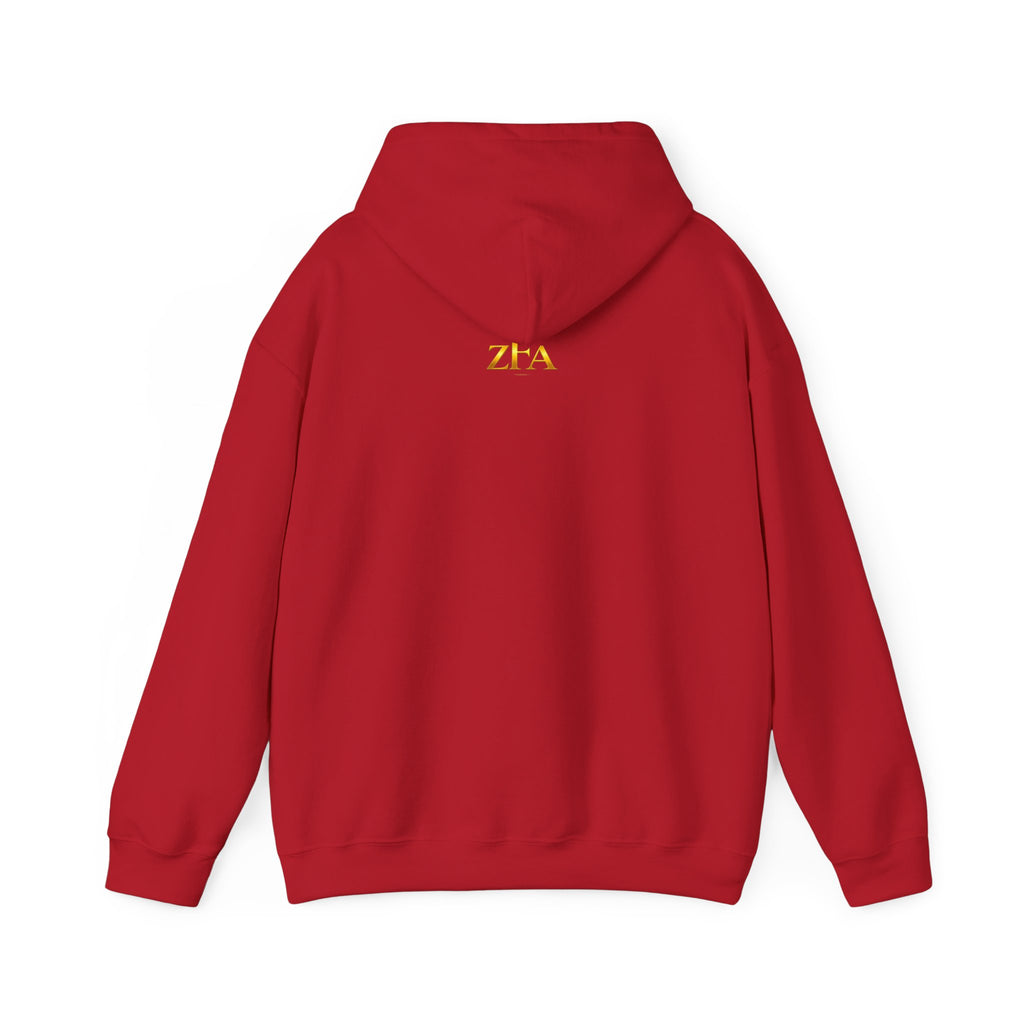 Zealous For All Hoodie — Gold Logo Printify