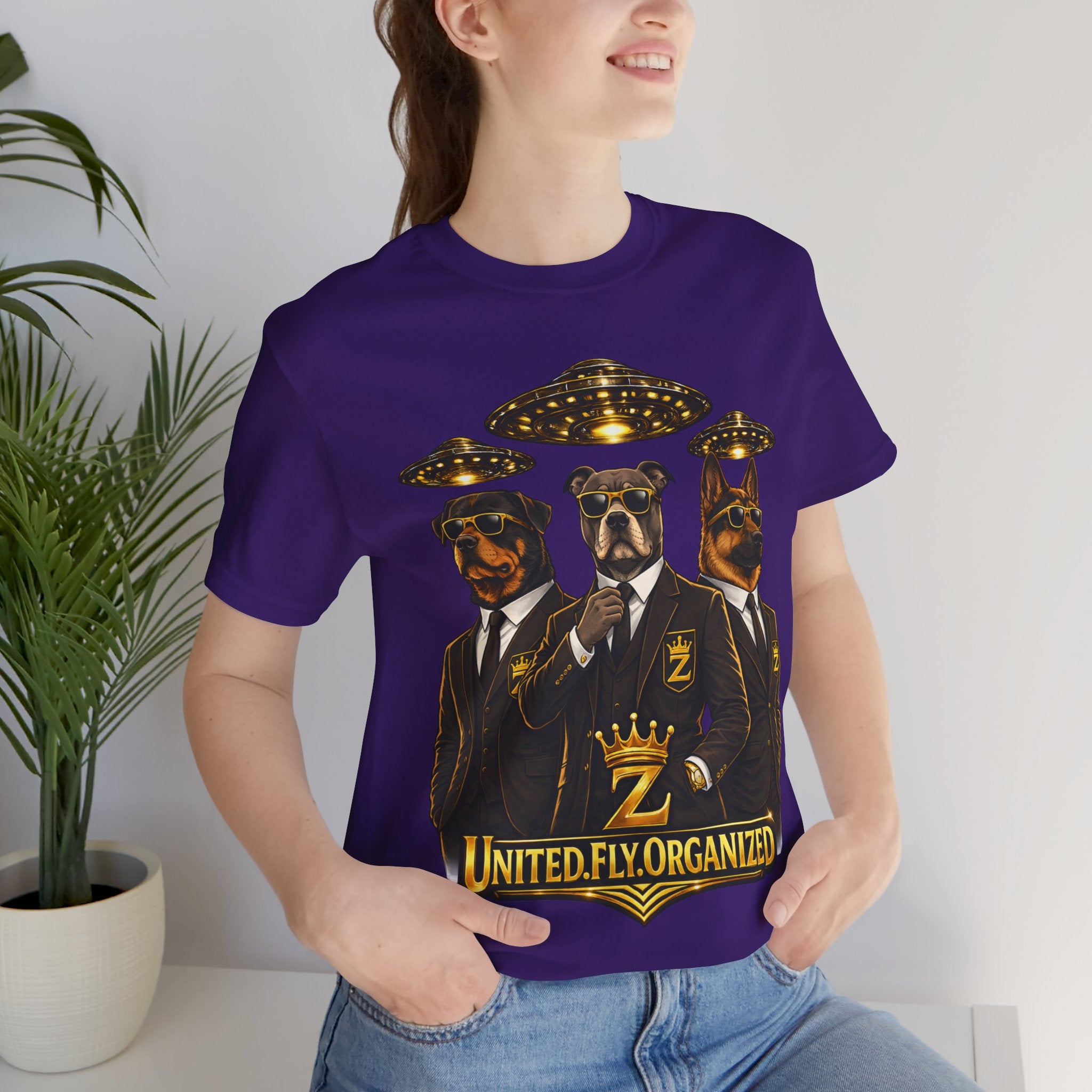 COMING SOON... United. Fly. Organized. Graphic Tee (Gold) Printify