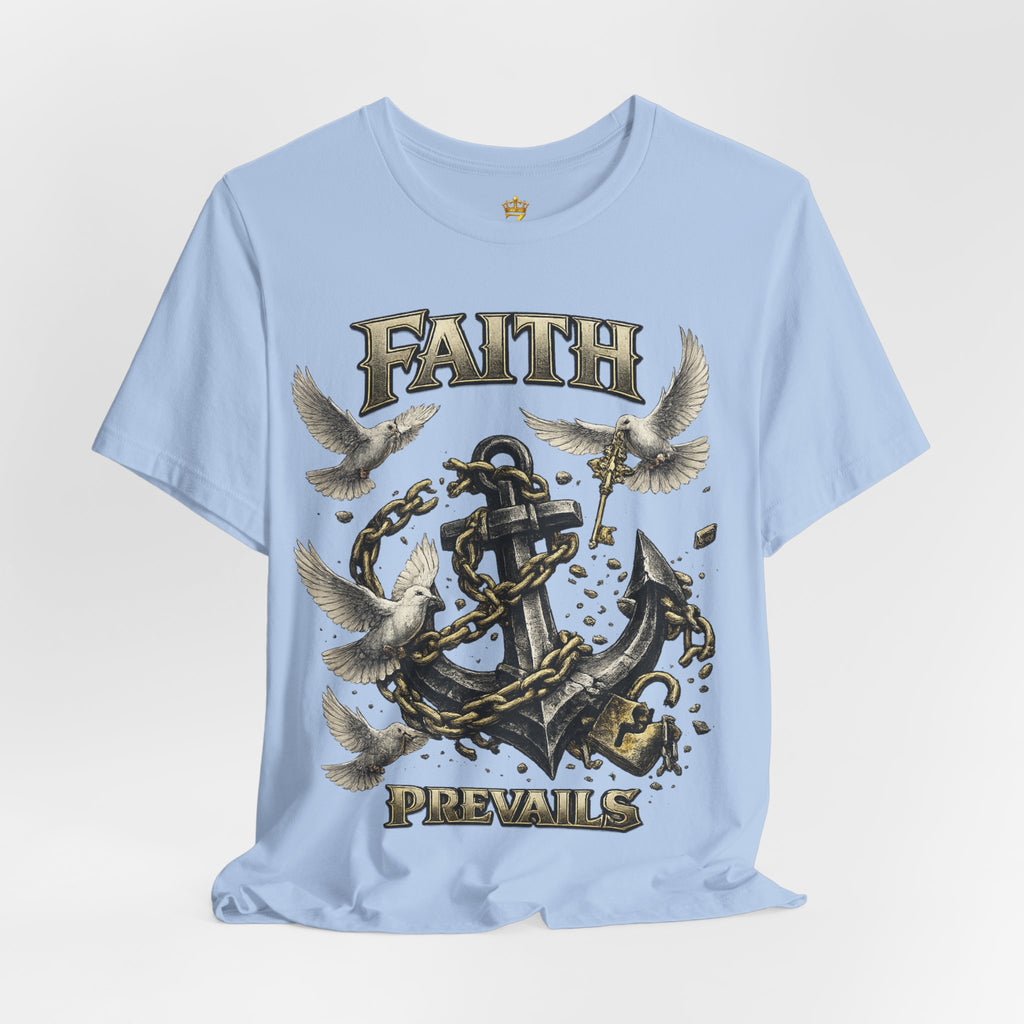 Faith Prevails T‑Shirt (Black Anchor) Printify