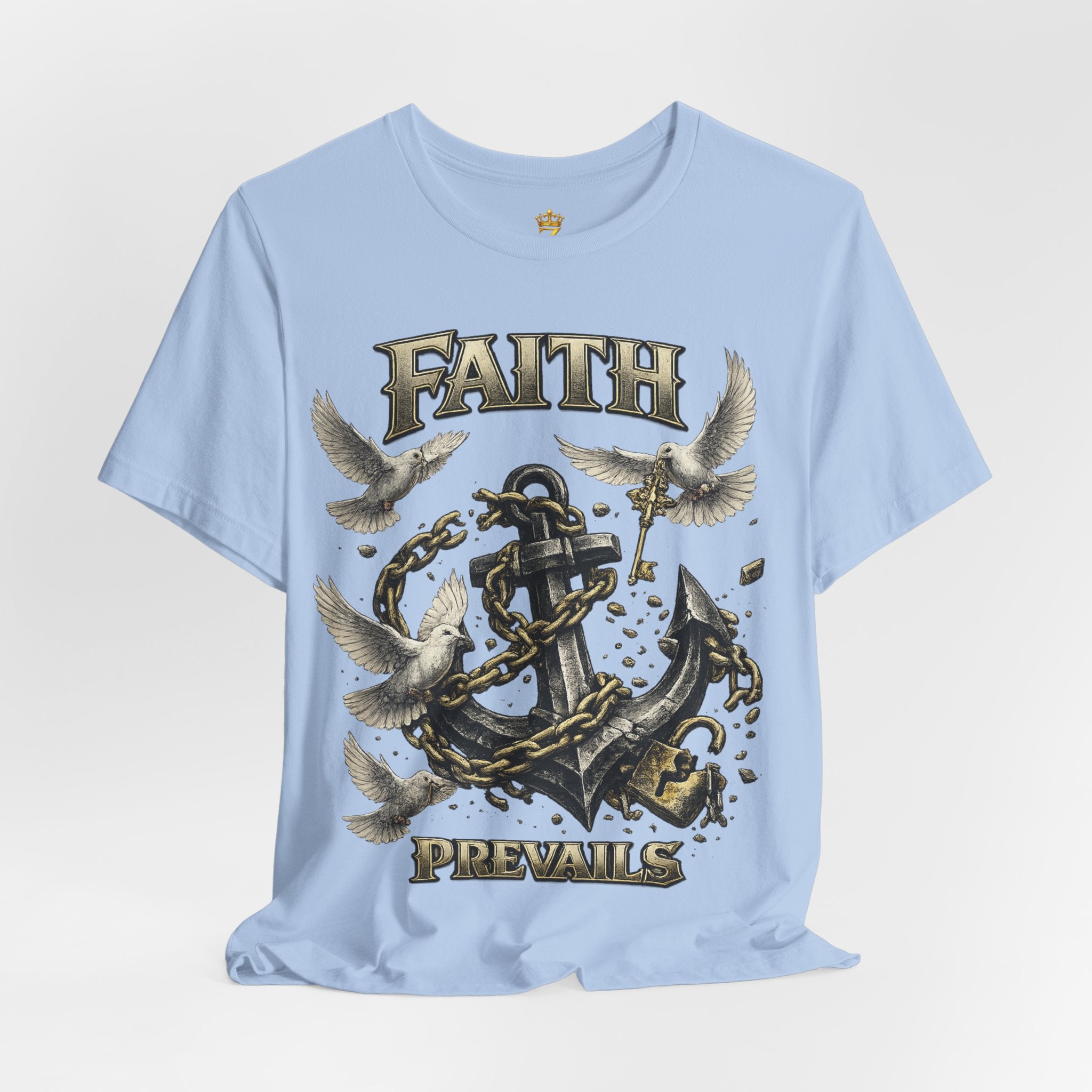Faith Prevails T‑Shirt (Black Anchor) Printify