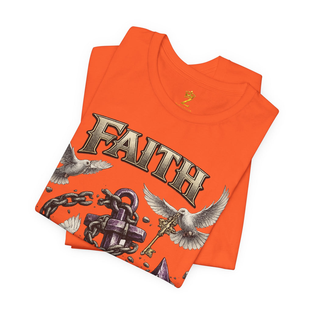 Faith Prevails T‑Shirt (Purple Anchor) Printify