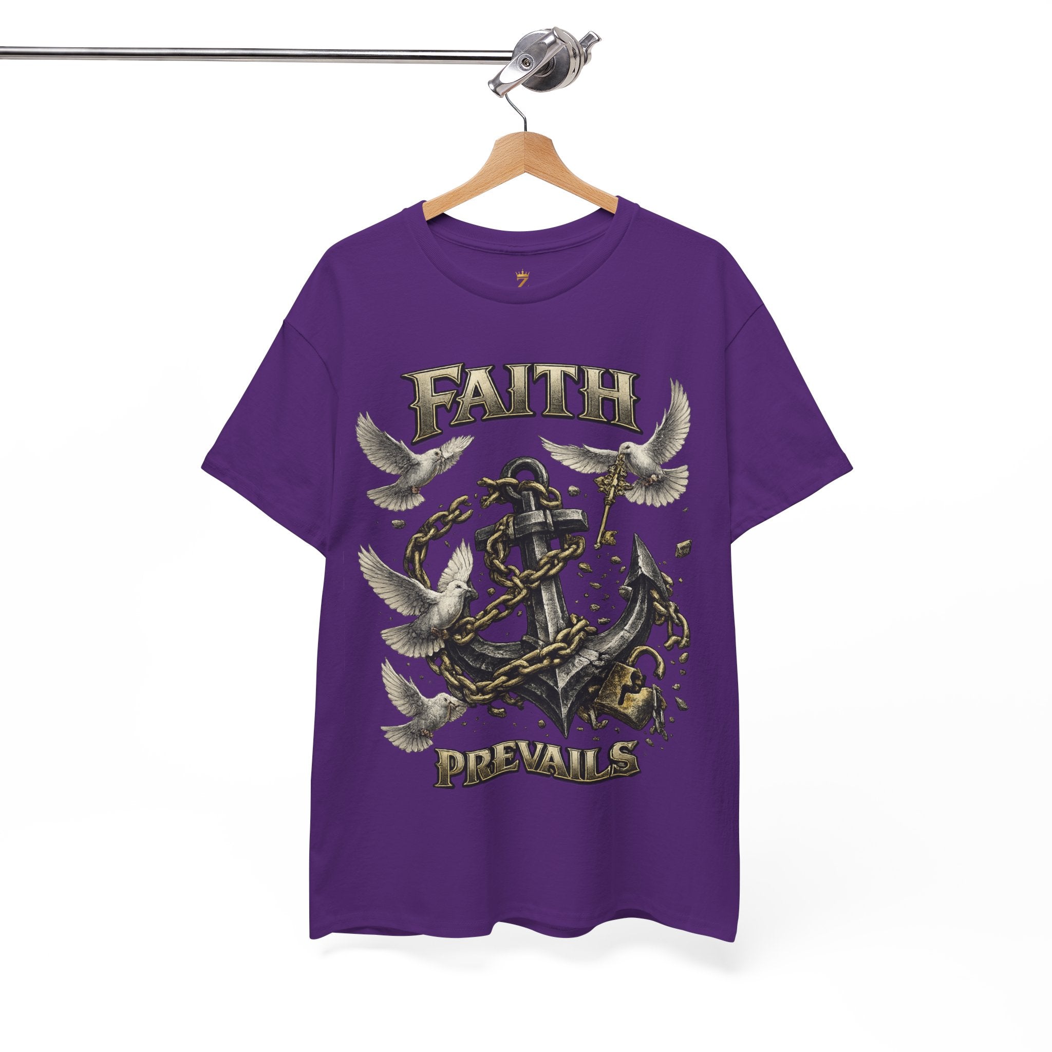 Adult Faith Prevails T‑Shirt (Black Anchor) Printify
