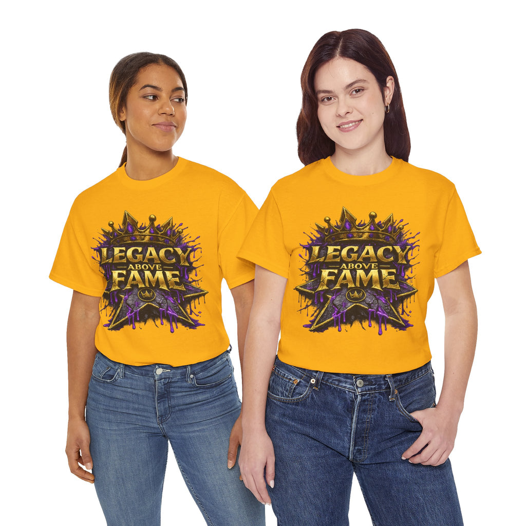 Adult Legacy Above Fame Graphic T-Shirt (Purple Drip) - Zealous For All