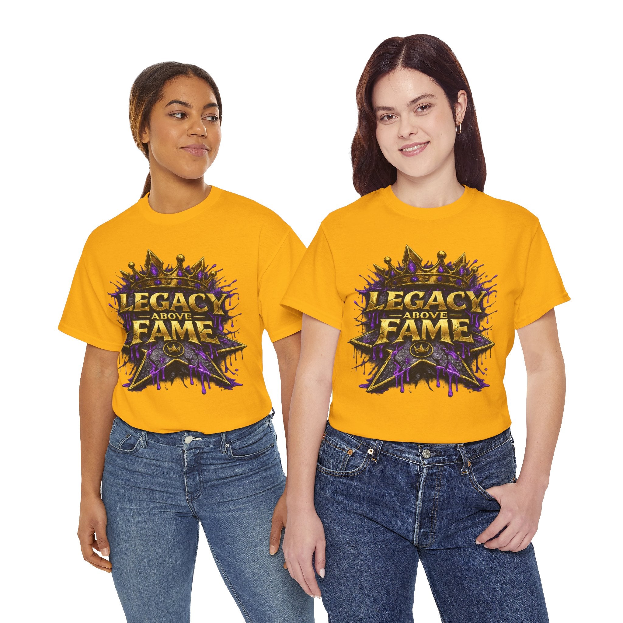 Adult Legacy Above Fame Graphic T-Shirt (Purple Drip) - Zealous For All