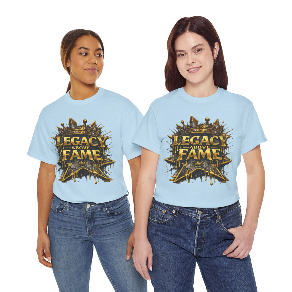 Adult Legacy Above Fame Graphic T-Shirt (Gold Drip) - Zealous For All