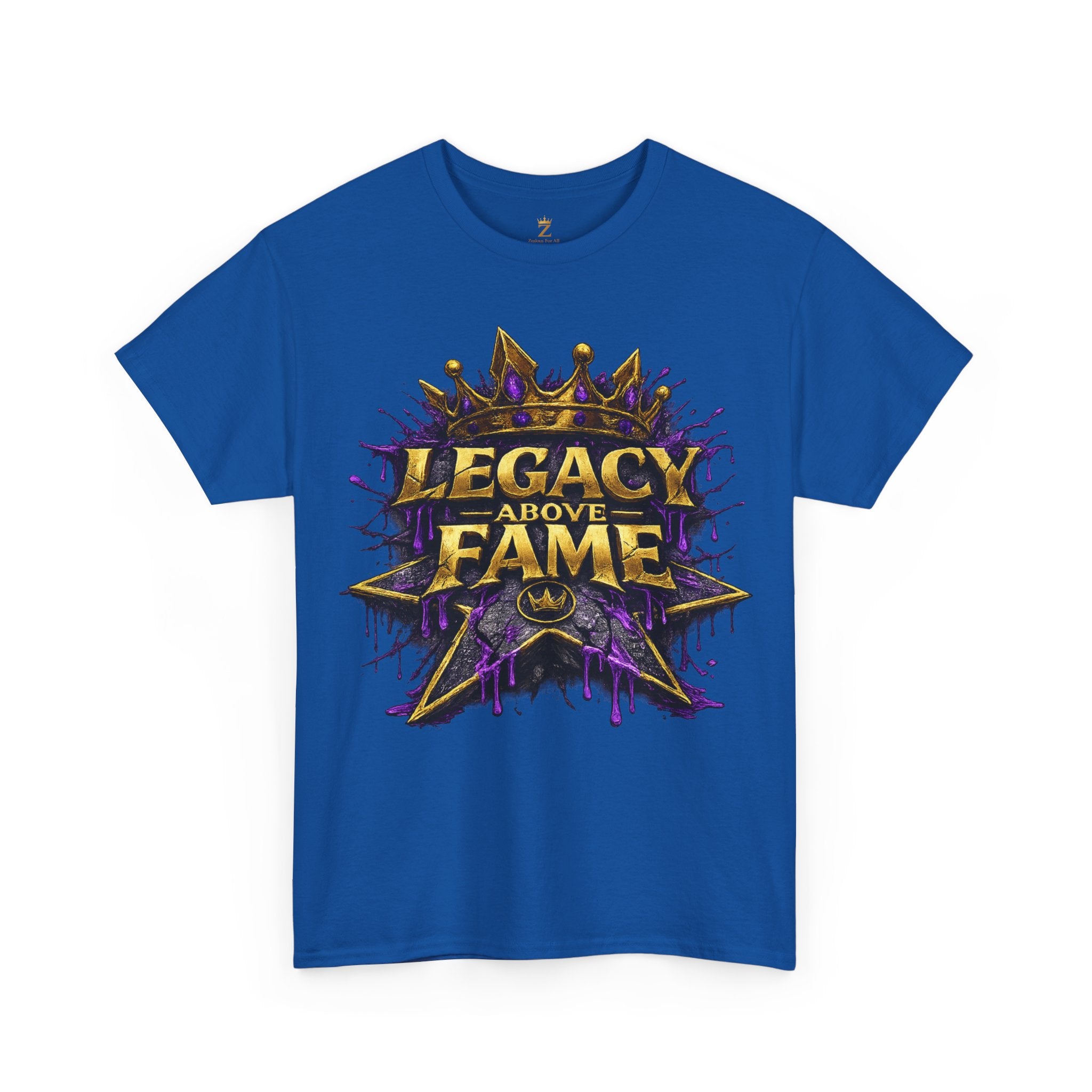 Adult Legacy Above Fame Graphic T-Shirt (Purple Drip) - Zealous For All