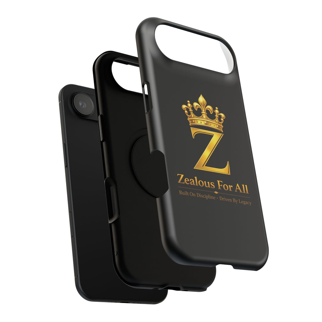 ZFA Phone Case  — "Zealous For All" Gold Crown Impact-Resistant Case Printify