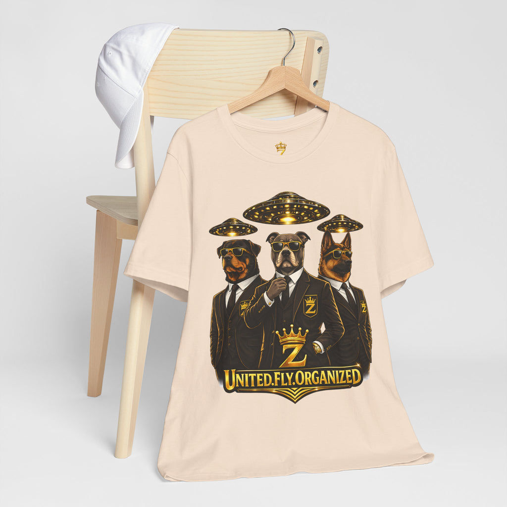 COMING SOON... United. Fly. Organized. Graphic Tee (Gold) Printify