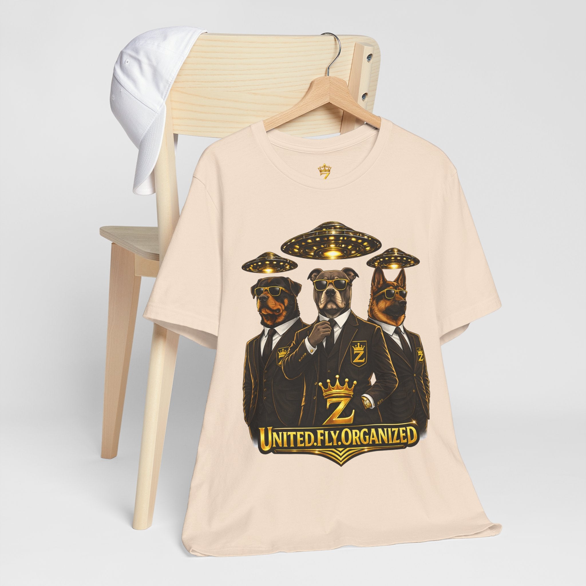 COMING SOON... United. Fly. Organized. Graphic Tee (Gold) Printify