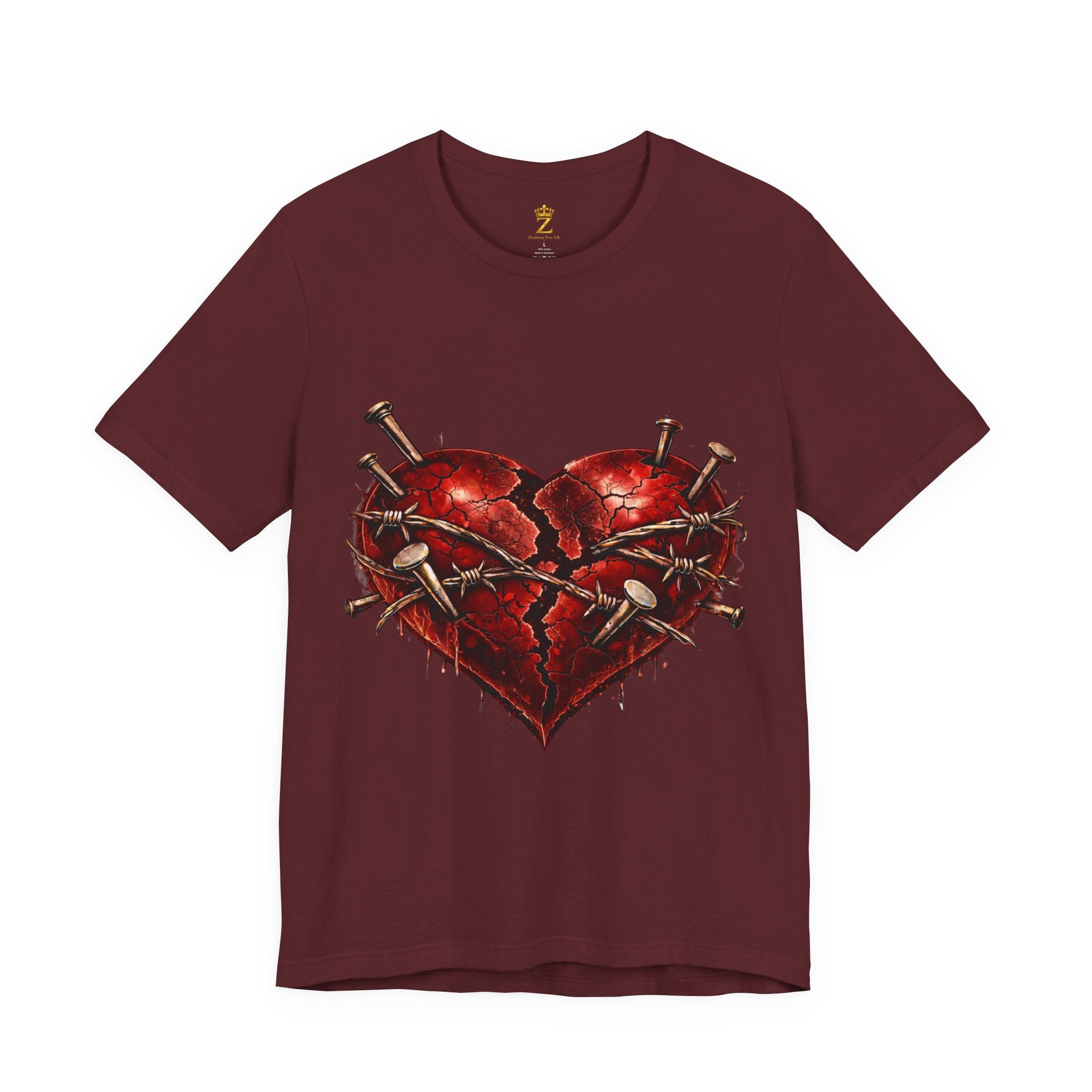 Red Heart T-Shirt (Discipline Over Emotions)