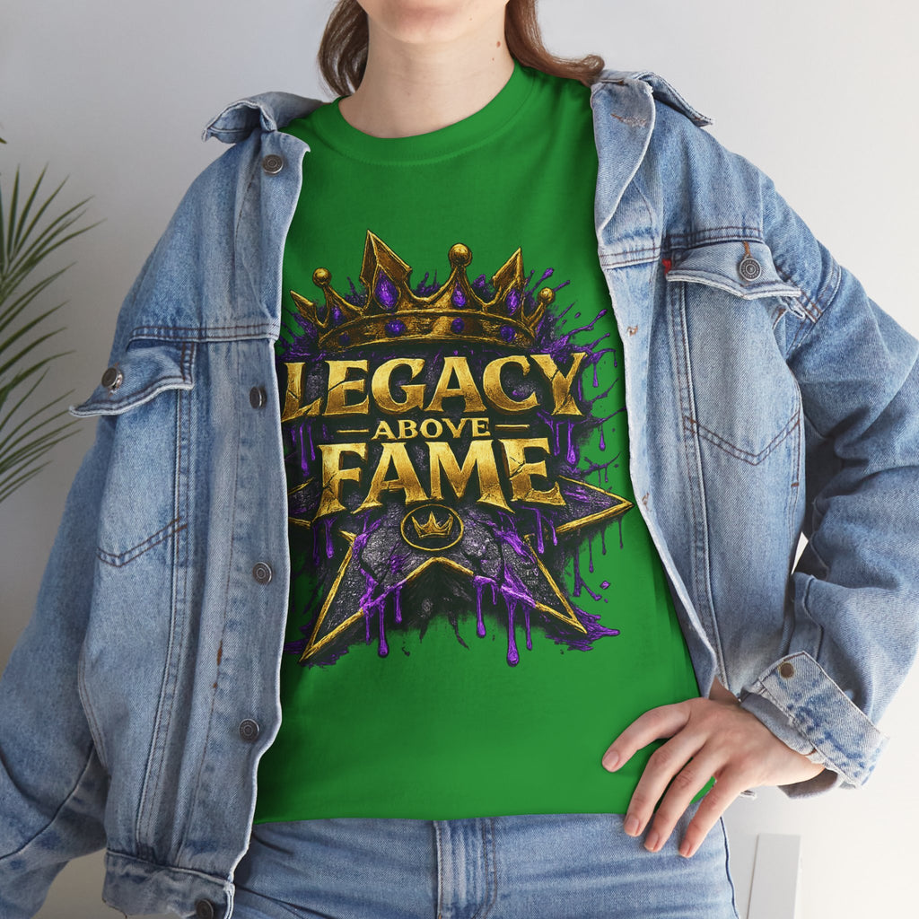 Adult Legacy Above Fame Graphic T-Shirt (Purple Drip) - Zealous For All