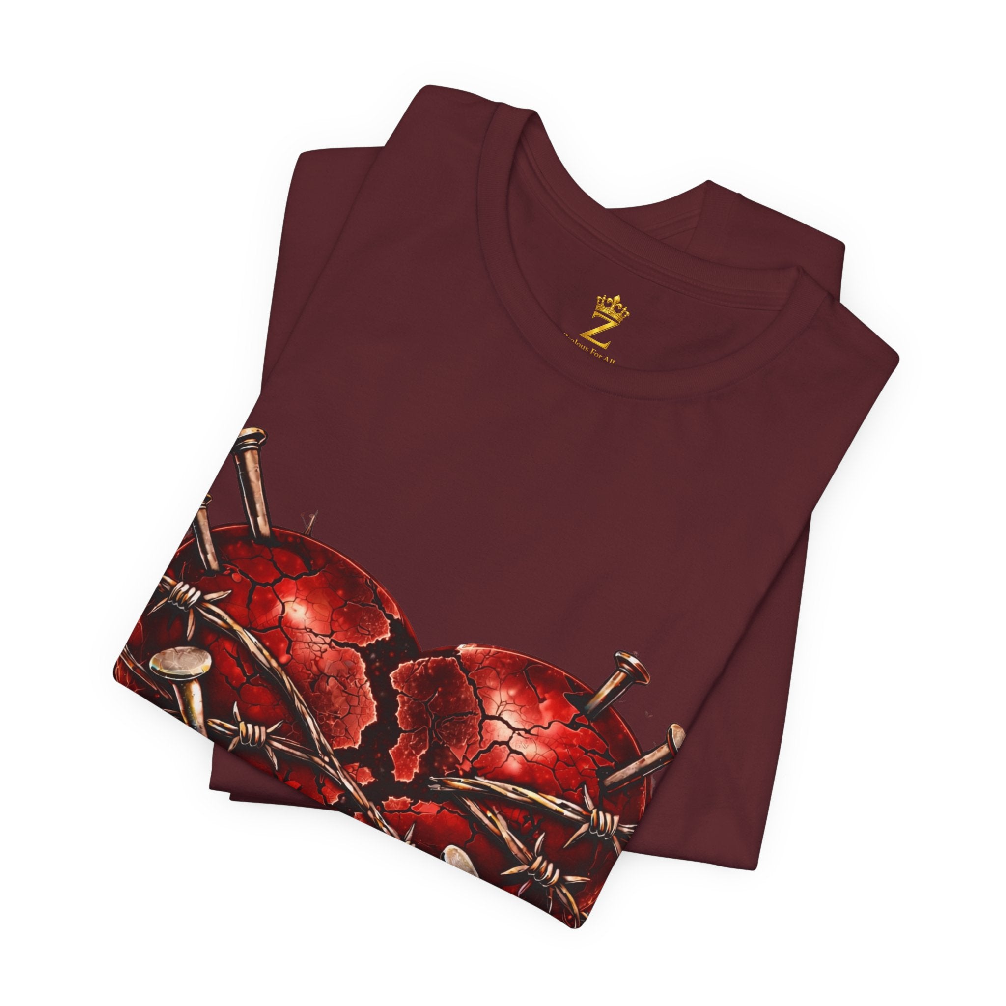 Red Heart T-Shirt (Discipline Over Emotions)