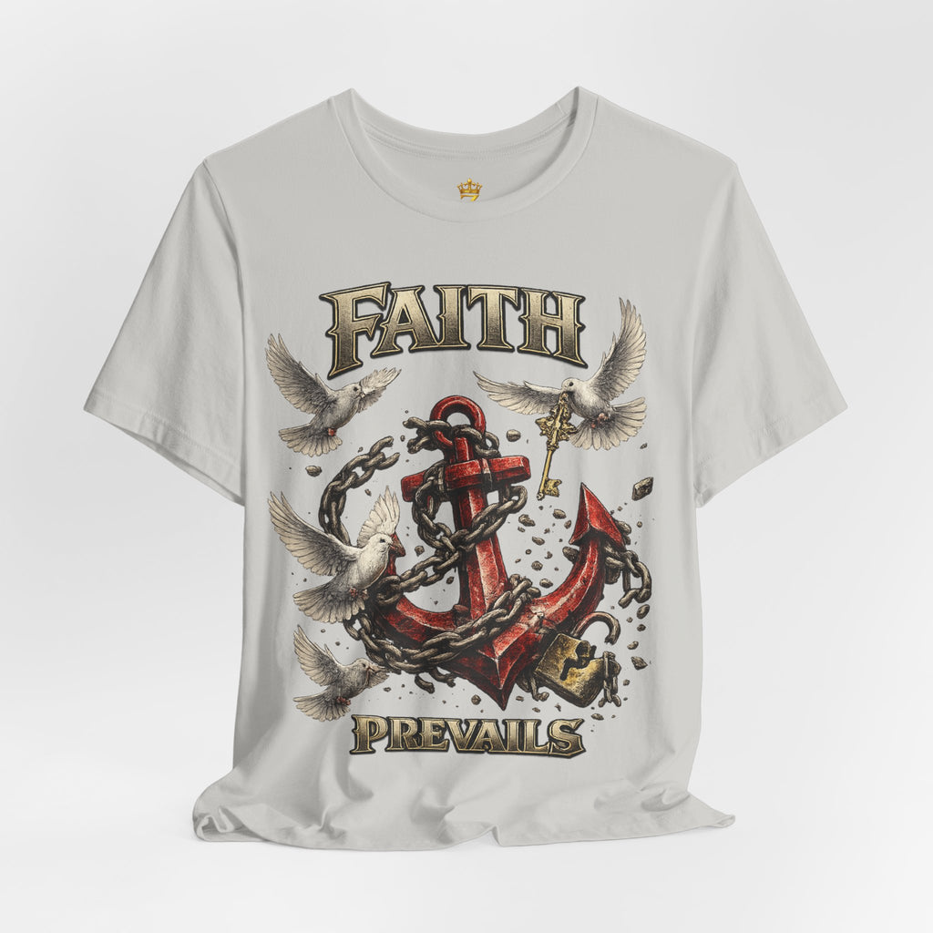Faith Prevails T‑Shirt (Red Anchor) Printify