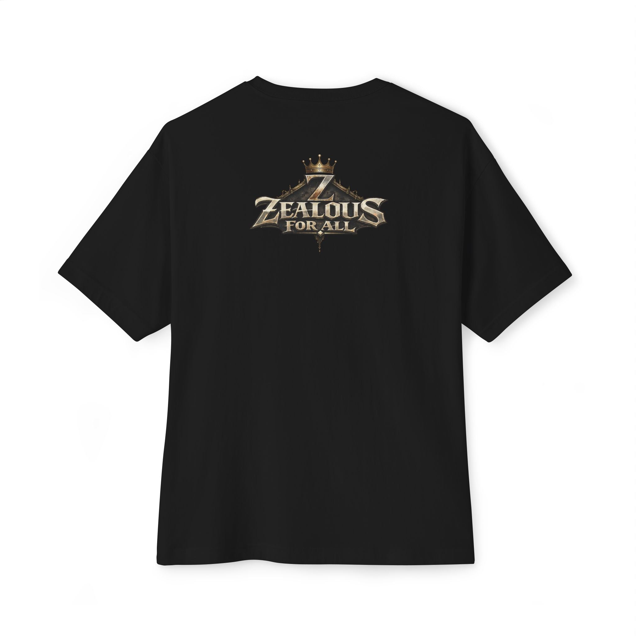 Adult *Oversized* Discipline Over Emotions Graphic Tee (Black Heart) - Zealous For All