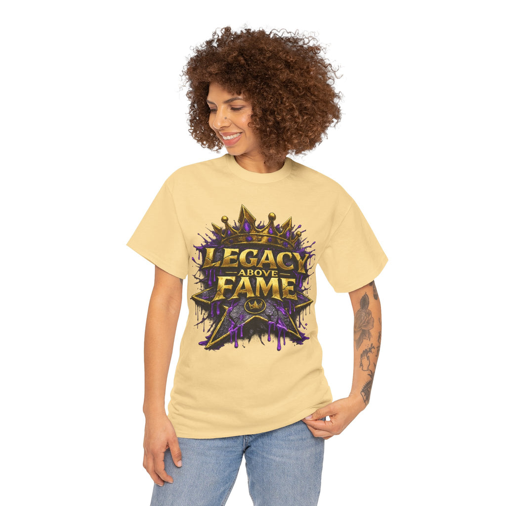 Adult Legacy Above Fame Graphic T-Shirt (Purple Drip) - Zealous For All
