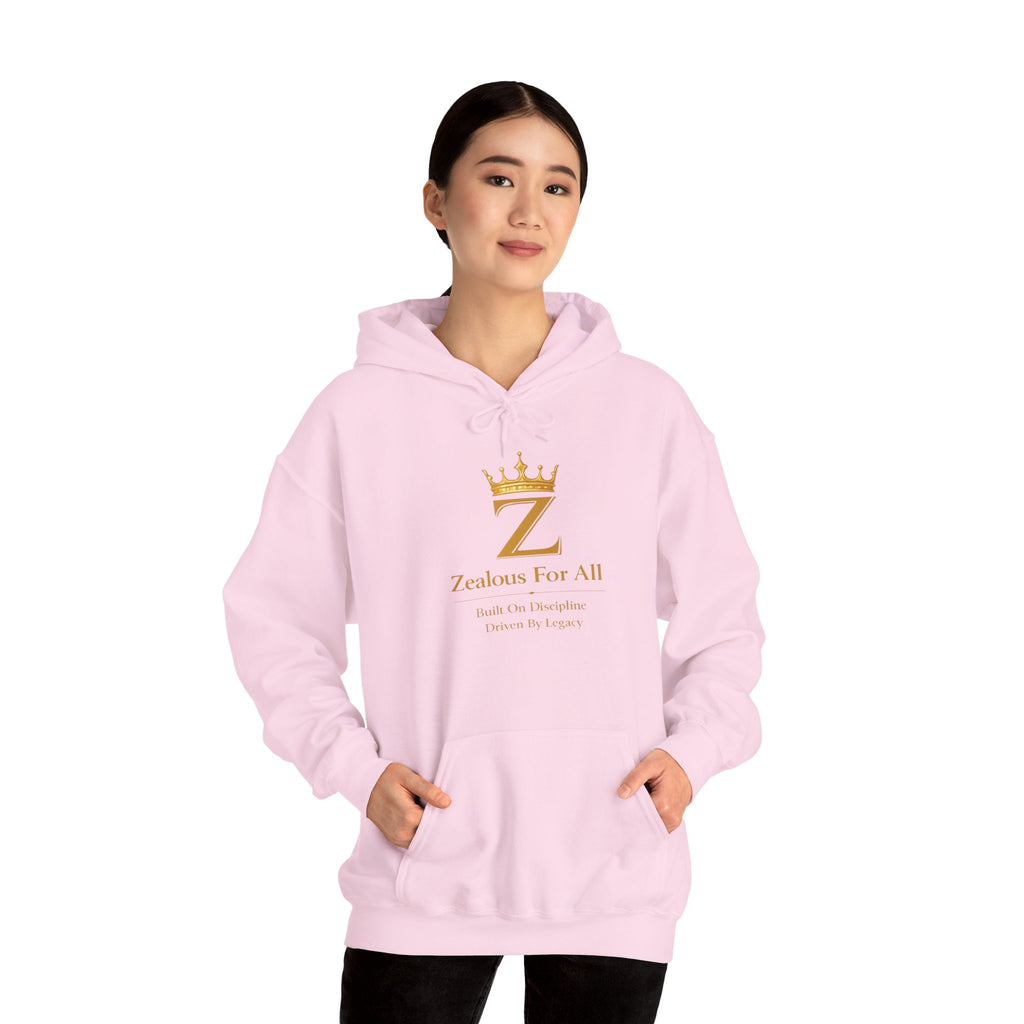 Zealous For All Hoodie — Gold Logo - Zealous For All