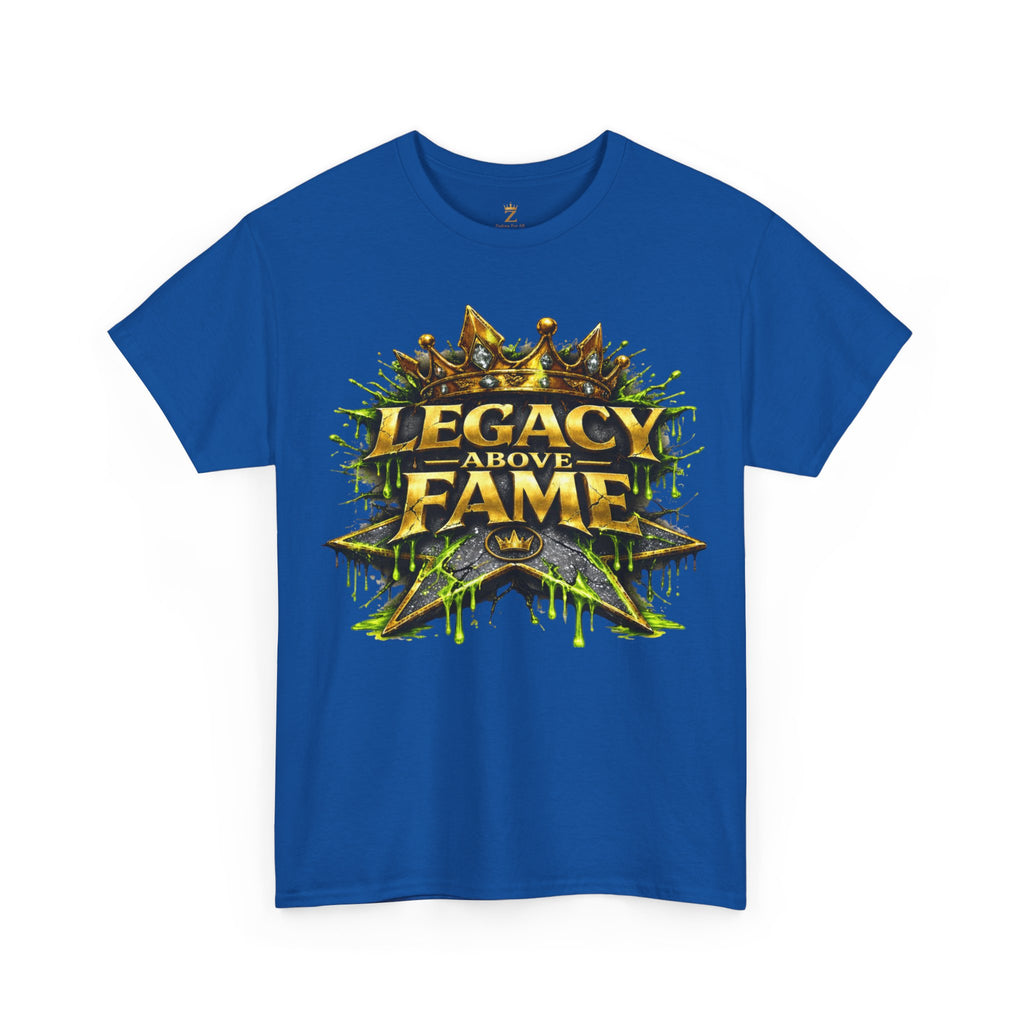 Adult Legacy Above Fame Graphic T-Shirt (Lime Green Drip) - Zealous For All