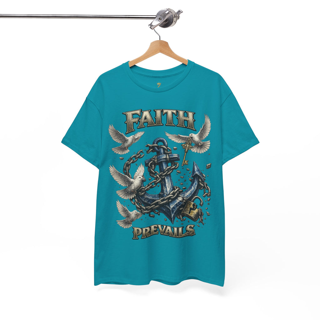 Adult Faith Prevails T‑Shirt (Blue Anchor) Printify