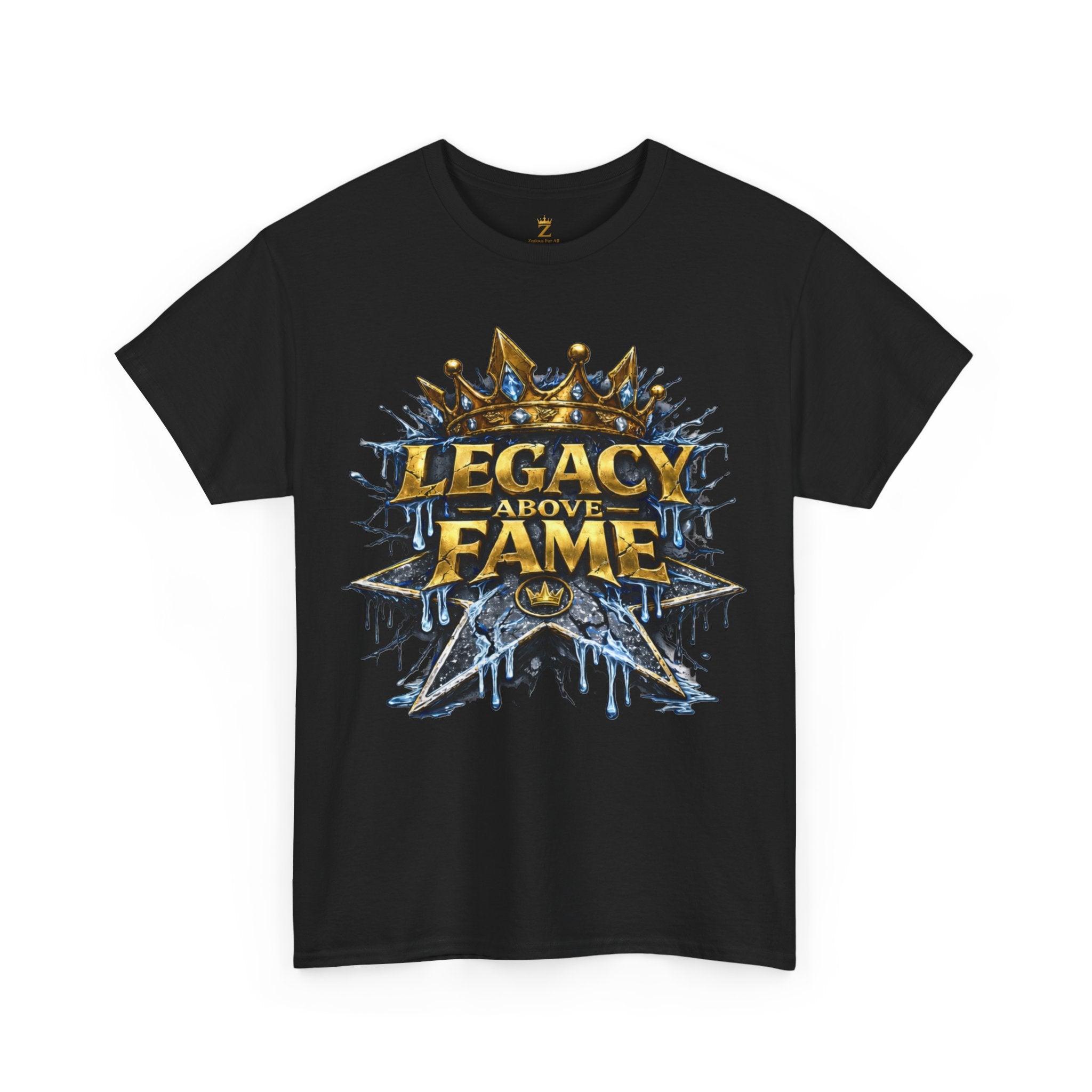 Adult Legacy Above Fame Graphic T-Shirt (Icy Blue Drip) - Zealous For All
