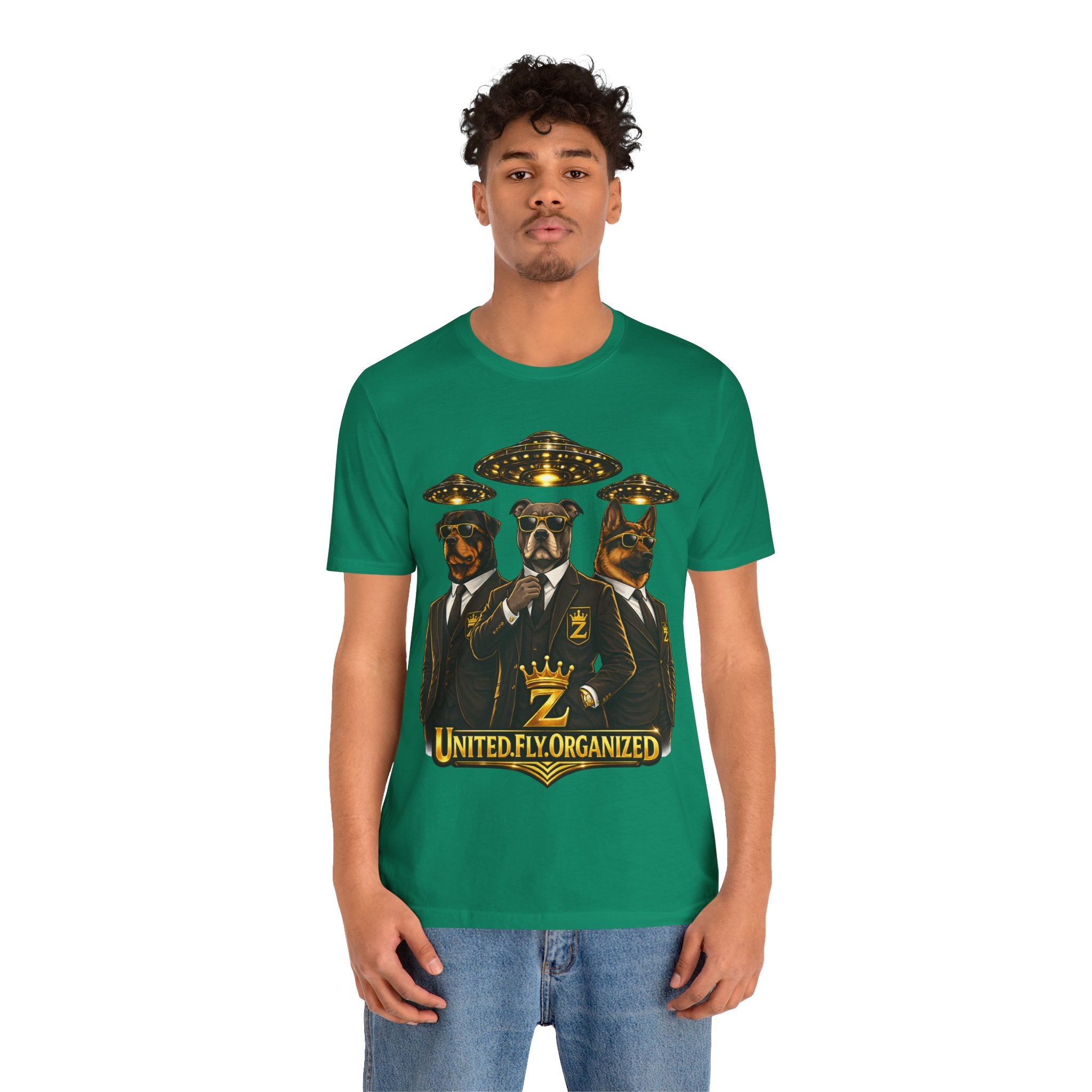COMING SOON... United. Fly. Organized. Graphic Tee (Gold) Printify