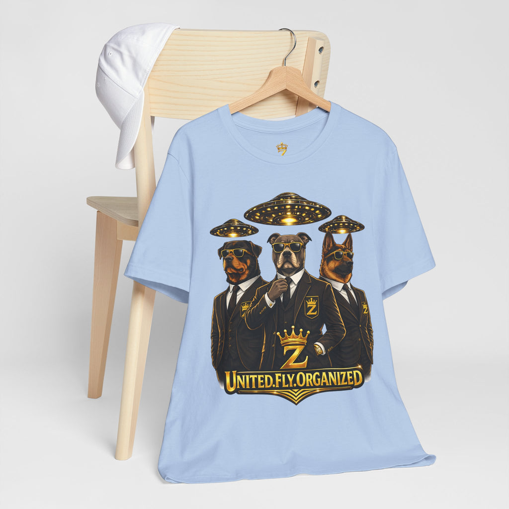 COMING SOON... United. Fly. Organized. Graphic Tee (Gold) Printify