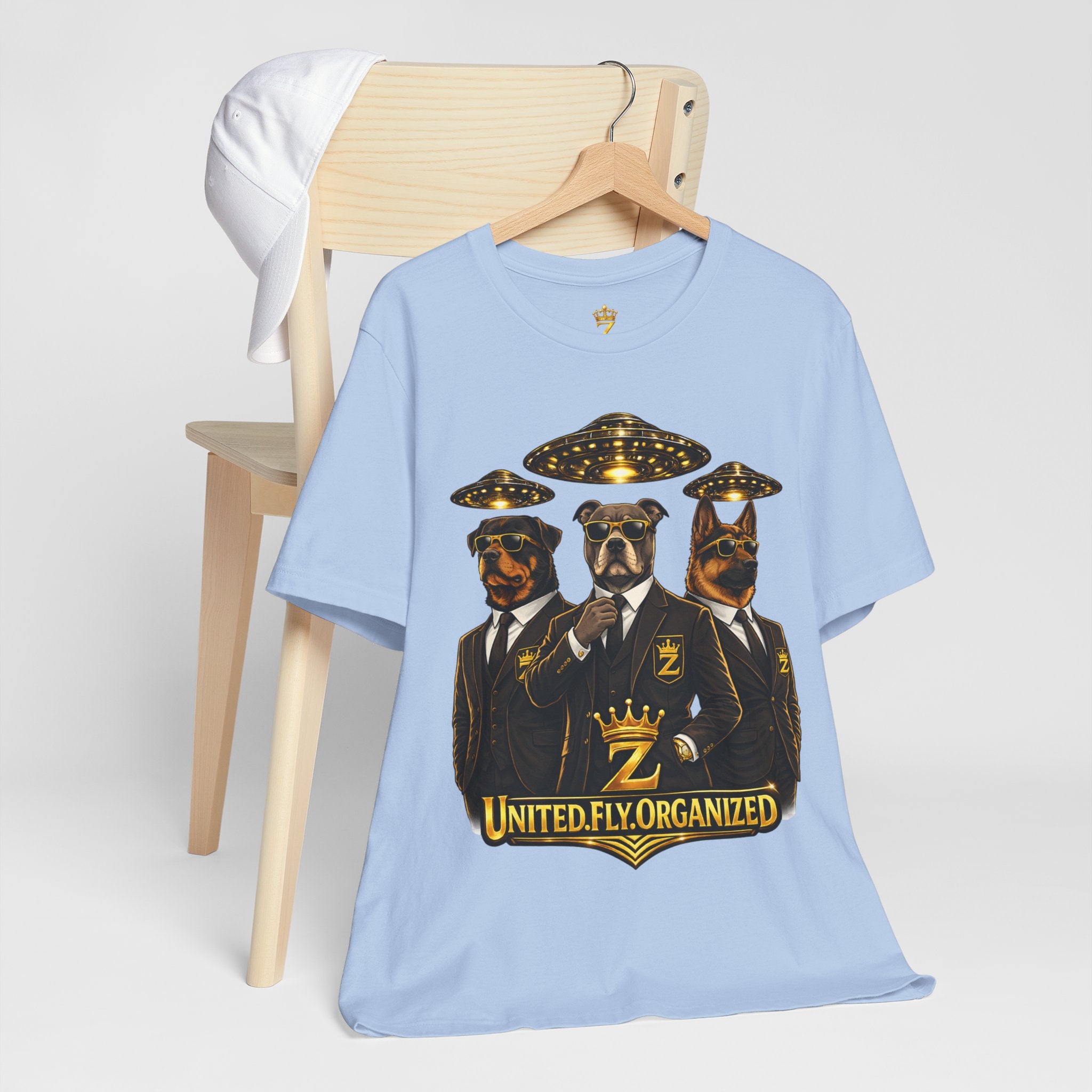 COMING SOON... United. Fly. Organized. Graphic Tee (Gold) Printify