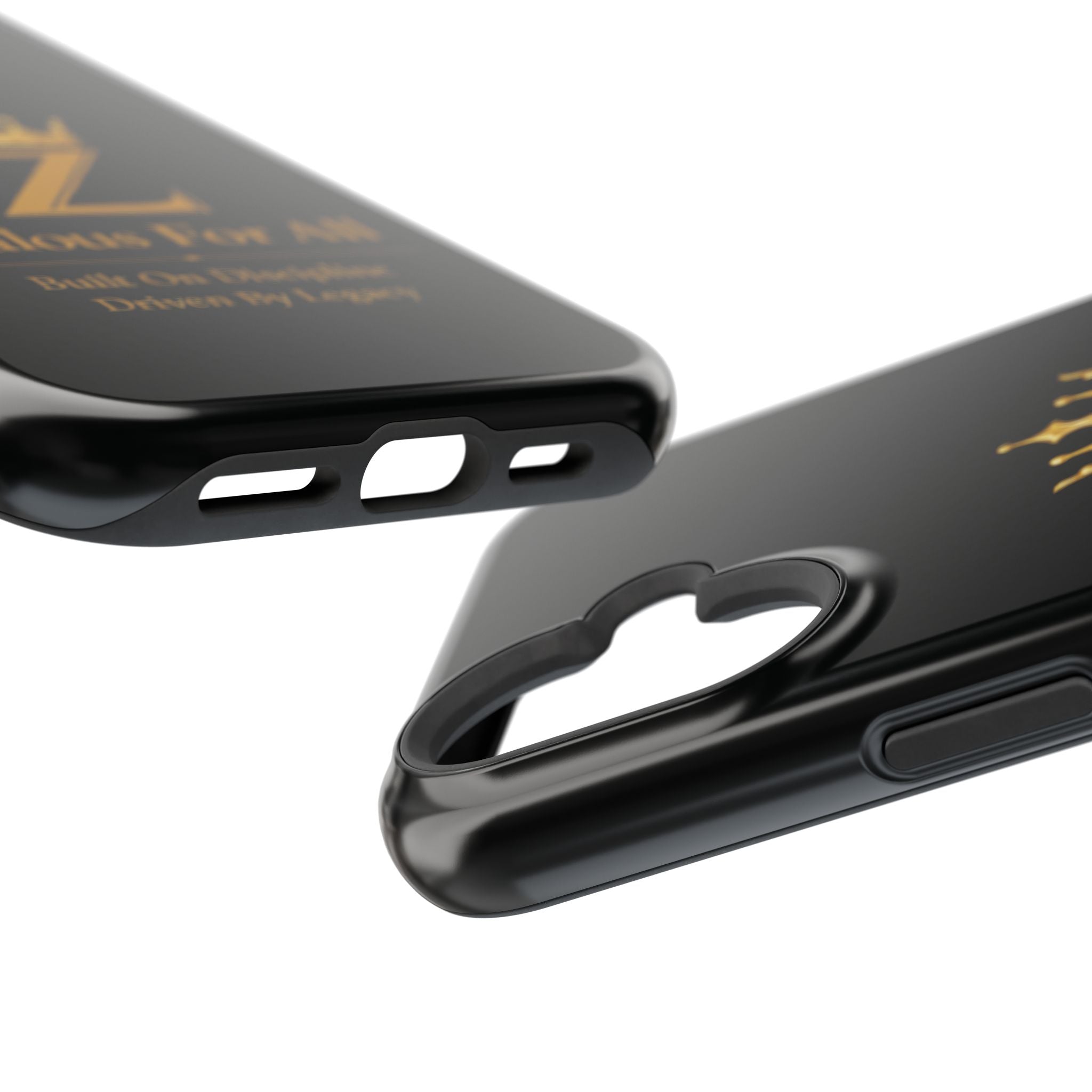 Phone Case — "Zealous For All" Gold Crown Impact-Resistant Case Printify