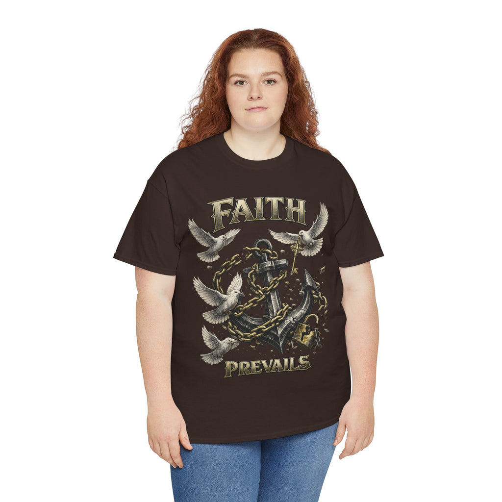 Adult Faith Prevails T‑Shirt (Black Anchor) Printify