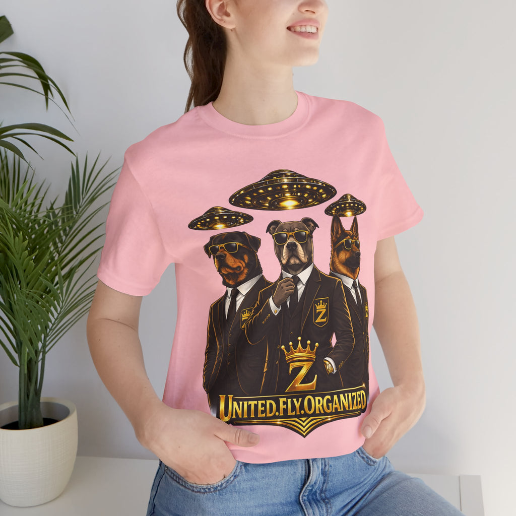 COMING SOON... United. Fly. Organized. Graphic Tee (Gold) Printify
