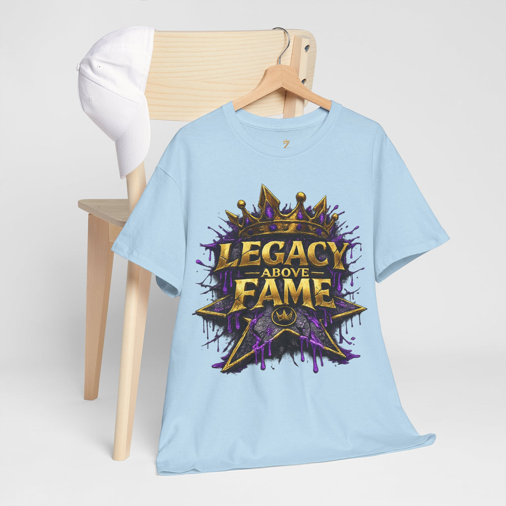 Adult Legacy Above Fame Graphic T-Shirt (Purple Drip) - Zealous For All