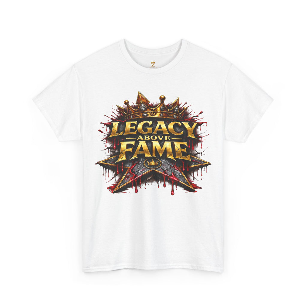 Adult Legacy Above Fame Graphic T-Shirt (Red Drip) - Zealous For All