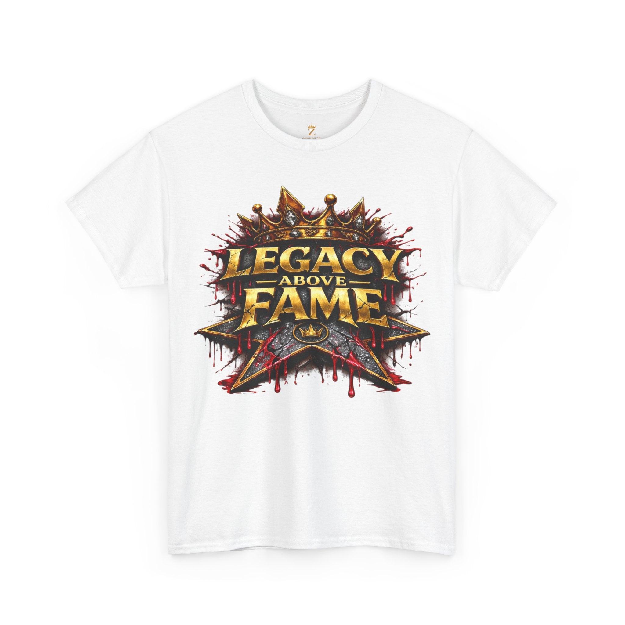 Adult Legacy Above Fame Graphic T-Shirt (Red Drip) - Zealous For All