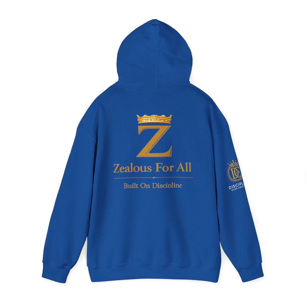 Zealous For All Crown Z Hoodie — Premium White Logo Sweatshirt - Zealous For All