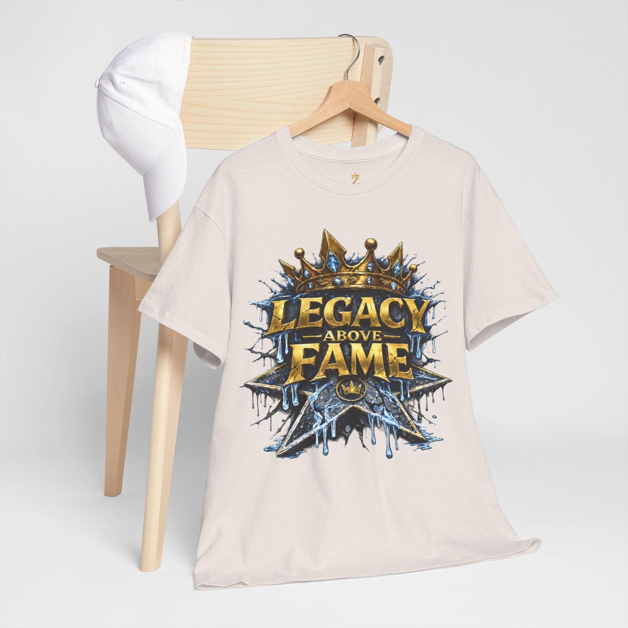Adult Legacy Above Fame Graphic T-Shirt (Icy Blue Drip) - Zealous For All