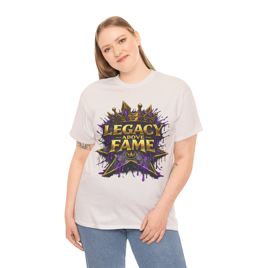 Adult Legacy Above Fame Graphic T-Shirt (Purple Drip) - Zealous For All