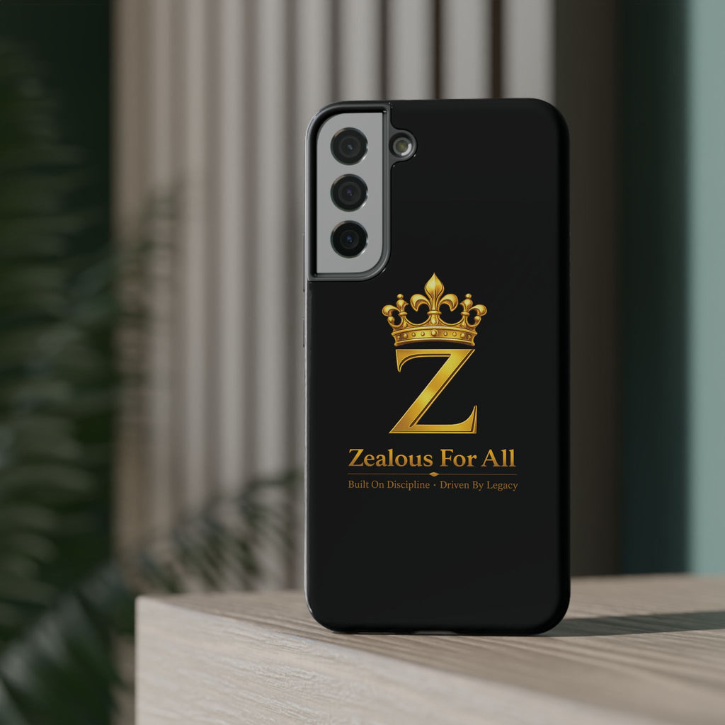 ZFA Phone Case  — "Zealous For All" Gold Crown Impact-Resistant Case Printify