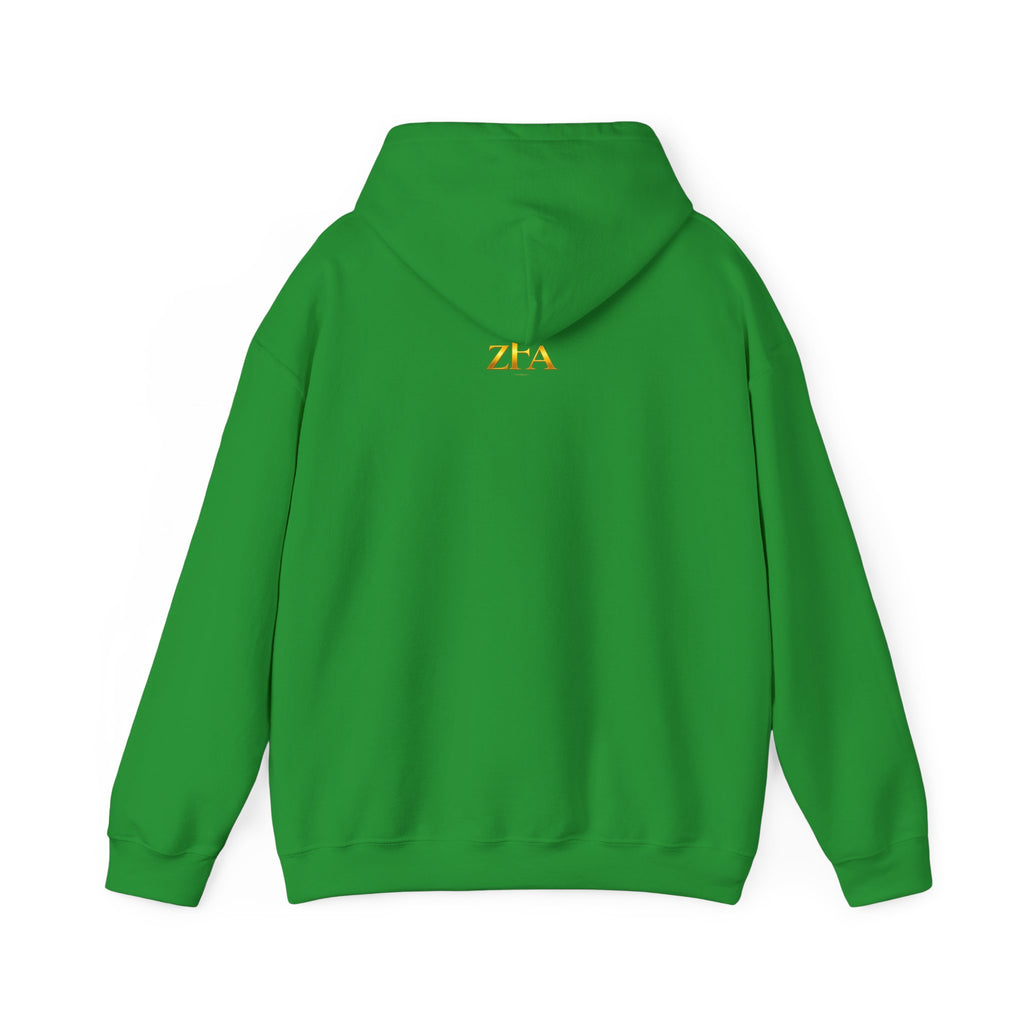 Zealous For All Hoodie — Gold Logo Printify