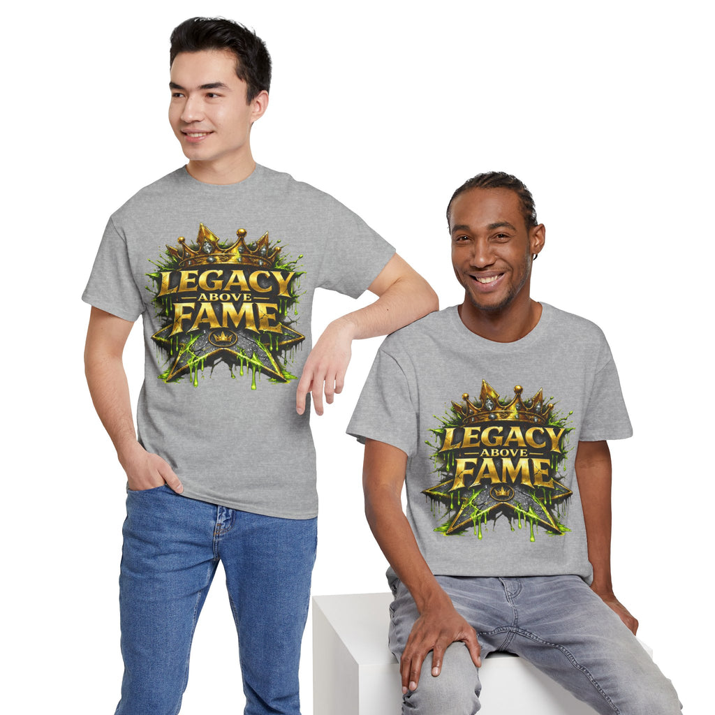 Adult Legacy Above Fame Graphic T-Shirt (Lime Green Drip) - Zealous For All