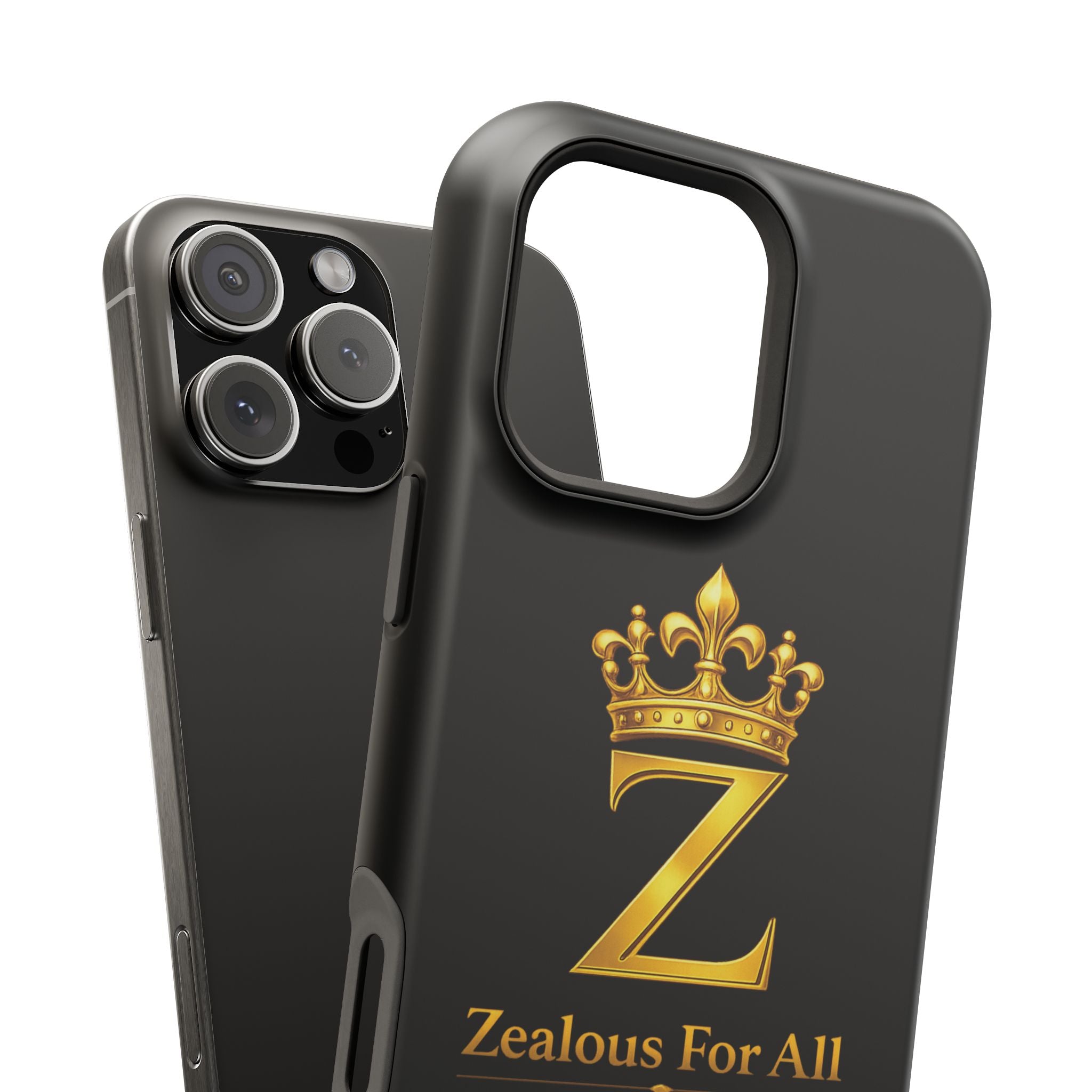 ZFA Phone Case  — "Zealous For All" Gold Crown Impact-Resistant Case Printify